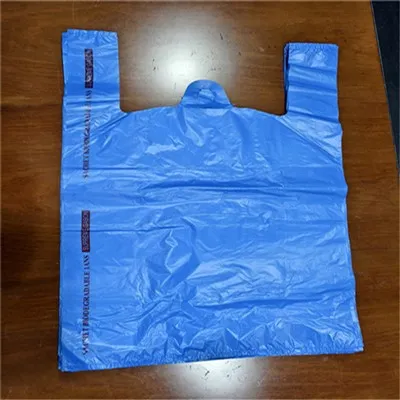 Bagiau siopa crys t plastig glas